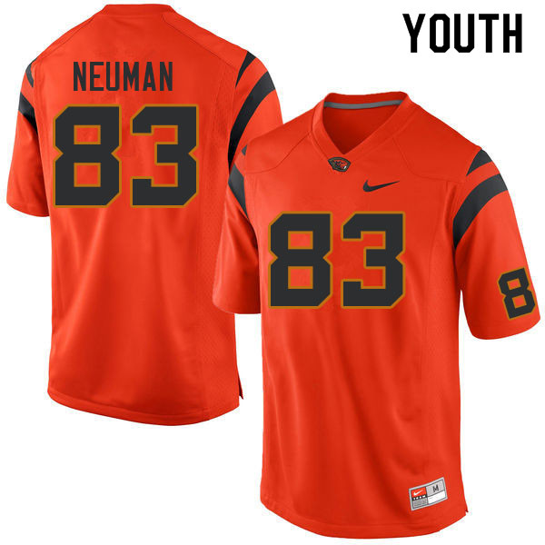 Youth #83 Carter Neuman Oregon State Beavers College Football Jerseys Sale-Orange